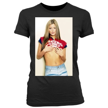 Holly Valance Women's Junior Cut Crewneck T-Shirt