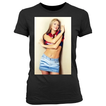 Holly Valance Women's Junior Cut Crewneck T-Shirt