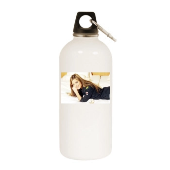 Holly Valance White Water Bottle With Carabiner