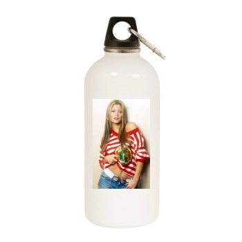 Holly Valance White Water Bottle With Carabiner