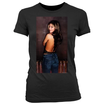 Holly Valance Women's Junior Cut Crewneck T-Shirt