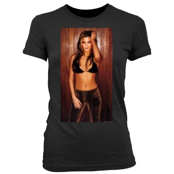 Holly Valance Women's Junior Cut Crewneck T-Shirt