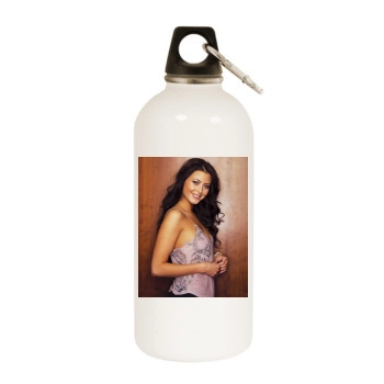 Holly Valance White Water Bottle With Carabiner