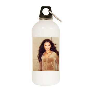 Holly Valance White Water Bottle With Carabiner