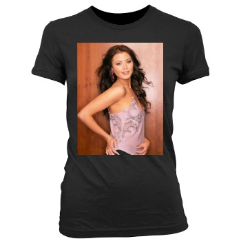 Holly Valance Women's Junior Cut Crewneck T-Shirt