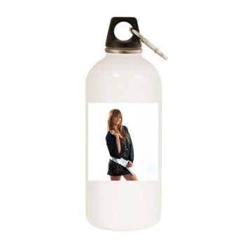 Holly Valance White Water Bottle With Carabiner