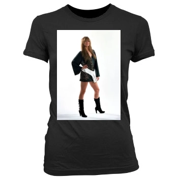 Holly Valance Women's Junior Cut Crewneck T-Shirt