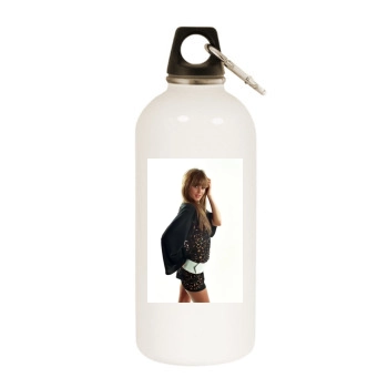 Holly Valance White Water Bottle With Carabiner