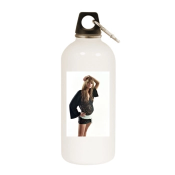 Holly Valance White Water Bottle With Carabiner