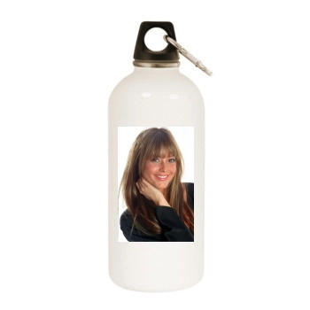 Holly Valance White Water Bottle With Carabiner