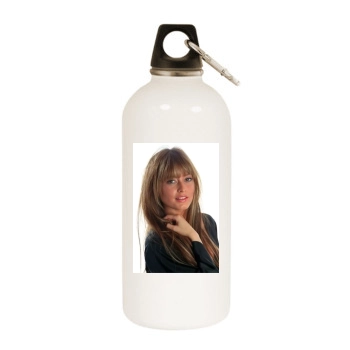 Holly Valance White Water Bottle With Carabiner