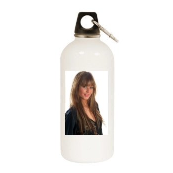 Holly Valance White Water Bottle With Carabiner