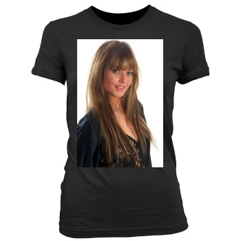 Holly Valance Women's Junior Cut Crewneck T-Shirt