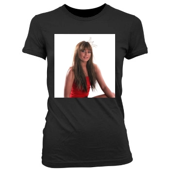 Holly Valance Women's Junior Cut Crewneck T-Shirt