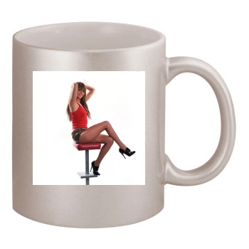 Holly Valance 11oz Metallic Silver Mug