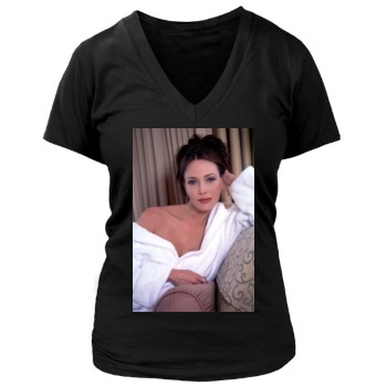 Hunter Tylo Women's Deep V-Neck TShirt