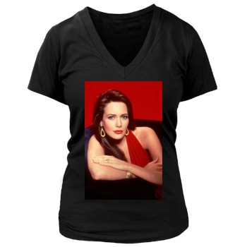 Hunter Tylo Women's Deep V-Neck TShirt