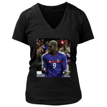 France National football team Women's Deep V-Neck TShirt