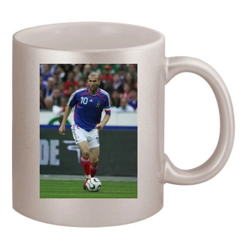 France National football team 11oz Metallic Silver Mug