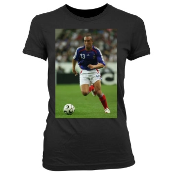 France National football team Women's Junior Cut Crewneck T-Shirt