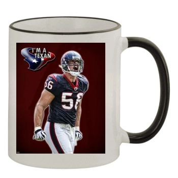 Houston Texans 11oz Colored Rim & Handle Mug