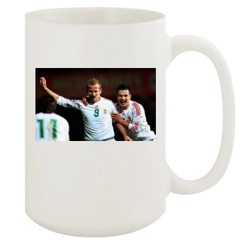 Hungary National football team 15oz White Mug