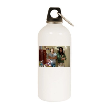 Jeanette Biedermann White Water Bottle With Carabiner