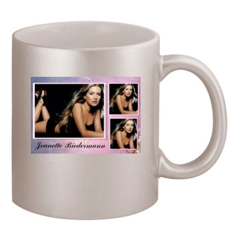 Jeanette Biedermann 11oz Metallic Silver Mug