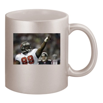 Tampa Bay Buccaneers 11oz Metallic Silver Mug