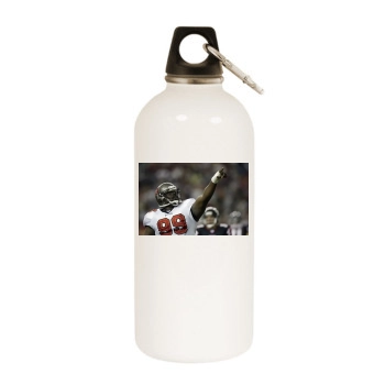 Tampa Bay Buccaneers White Water Bottle With Carabiner