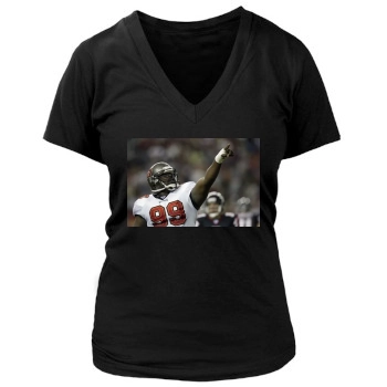 Tampa Bay Buccaneers Women's Deep V-Neck TShirt