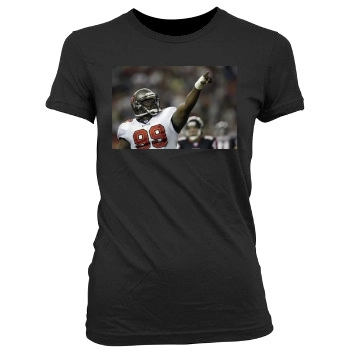 Tampa Bay Buccaneers Women's Junior Cut Crewneck T-Shirt