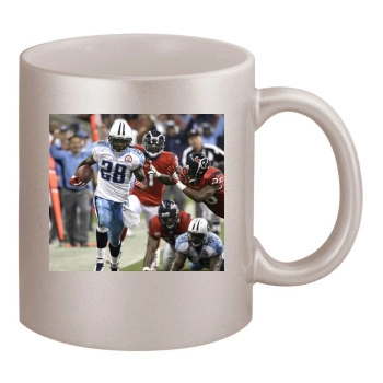 Tennessee Titans 11oz Metallic Silver Mug