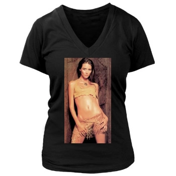 Amy Acker Women's Deep V-Neck TShirt