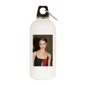 Amy Acker White Water Bottle With Carabiner