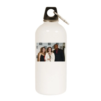 Amy Acker White Water Bottle With Carabiner