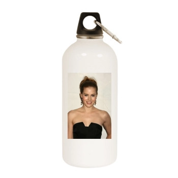 Amy Adams White Water Bottle With Carabiner