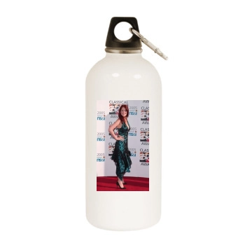 Amy Nuttall White Water Bottle With Carabiner