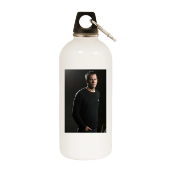 Kevin Bacon White Water Bottle With Carabiner