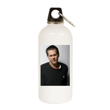 Kevin Bacon White Water Bottle With Carabiner