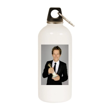 Kevin Bacon White Water Bottle With Carabiner