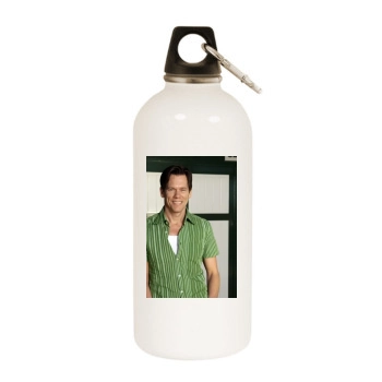 Kevin Bacon White Water Bottle With Carabiner