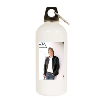 Kevin Bacon White Water Bottle With Carabiner