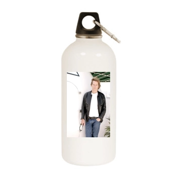 Kevin Bacon White Water Bottle With Carabiner