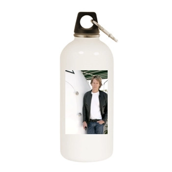 Kevin Bacon White Water Bottle With Carabiner