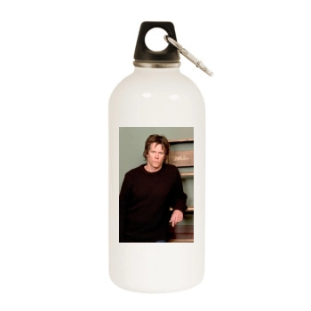 Kevin Bacon White Water Bottle With Carabiner