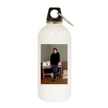 Kevin Bacon White Water Bottle With Carabiner