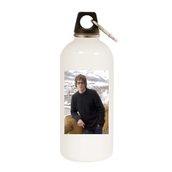 Kevin Bacon White Water Bottle With Carabiner