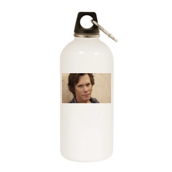 Kevin Bacon White Water Bottle With Carabiner