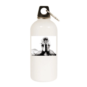 Annie Lennox White Water Bottle With Carabiner